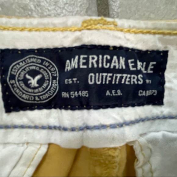 EUC American Eagle outfitters men’s shorts waist size 28“ Classic yellow gold - Picture 4 of 7